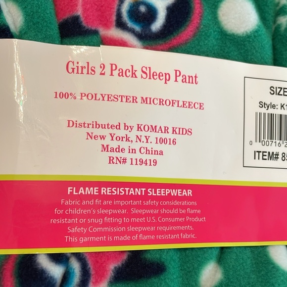 Girls pj pants - Picture 3 of 4